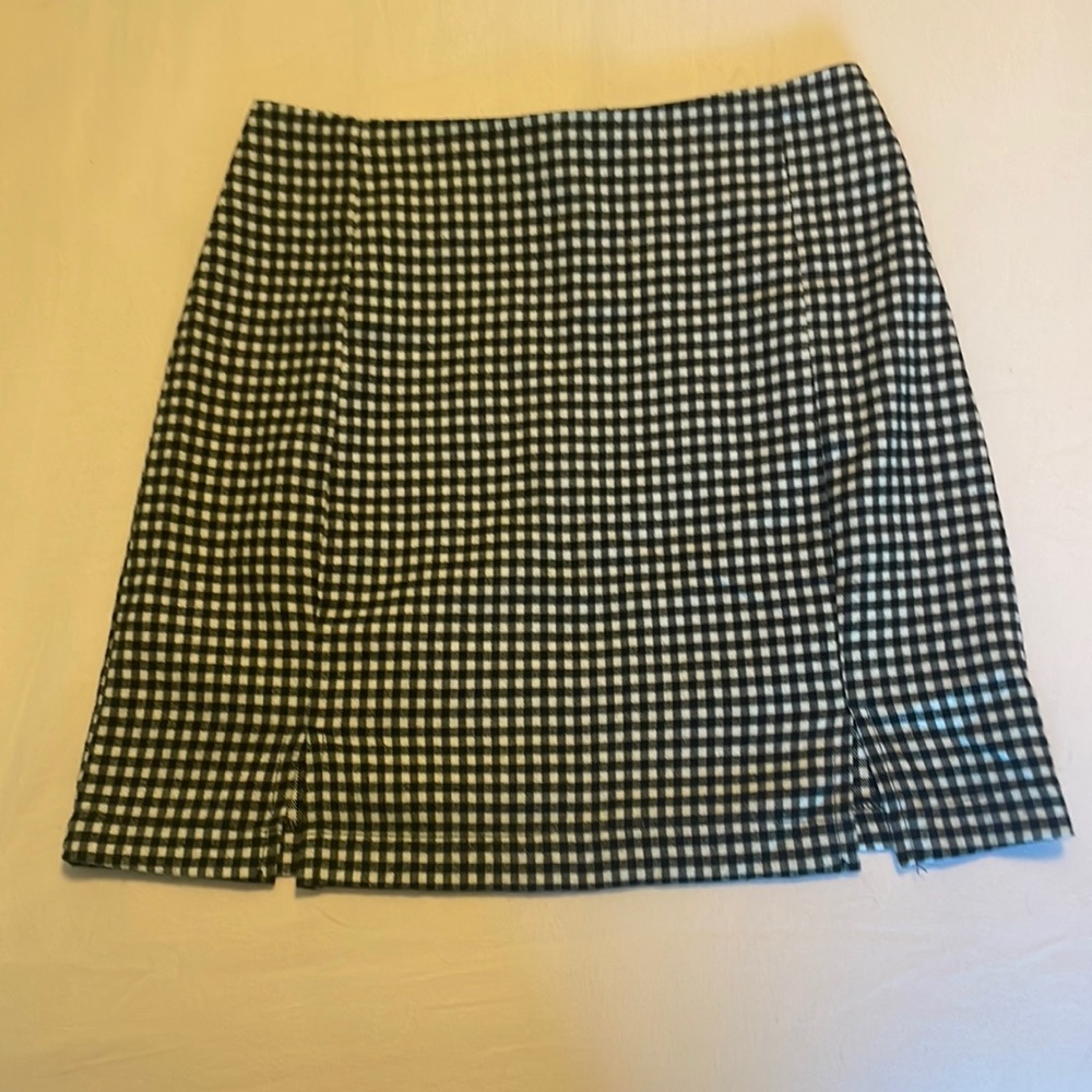 Gingham casual skirt